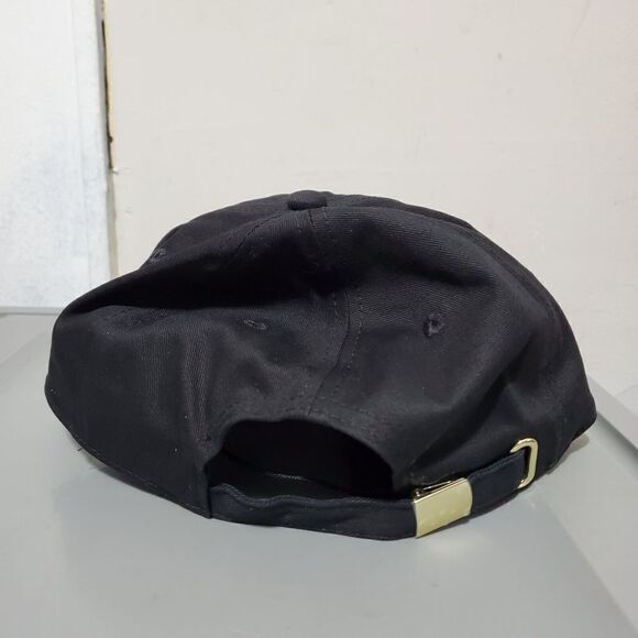 Versace Jeans Couture Mens Gold Logo Strap Back Baseball Hat Black / Gol… - Picture 2 of 14